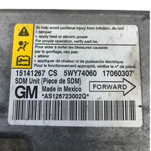 2005-2010 Chevy Cobalt SRS Sensor Airbag Control Module 15141267