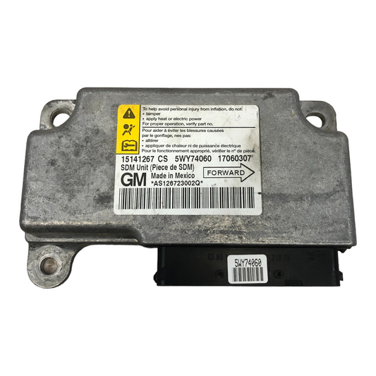 2005-2010 Chevy Cobalt SRS Sensor Airbag Control Module 15141267