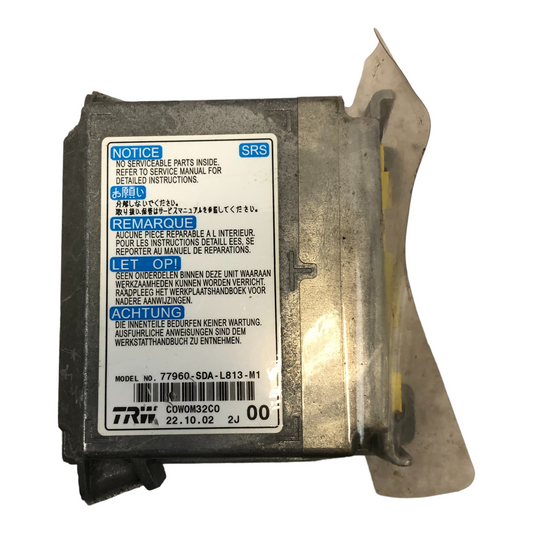 2004 Honda Accord SRS Sensor Airbag Control Module 77960-SDA-L813-M1