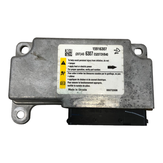 2008 CHEVY IMPALA LTZ SRS Airbag Control Module 15916307