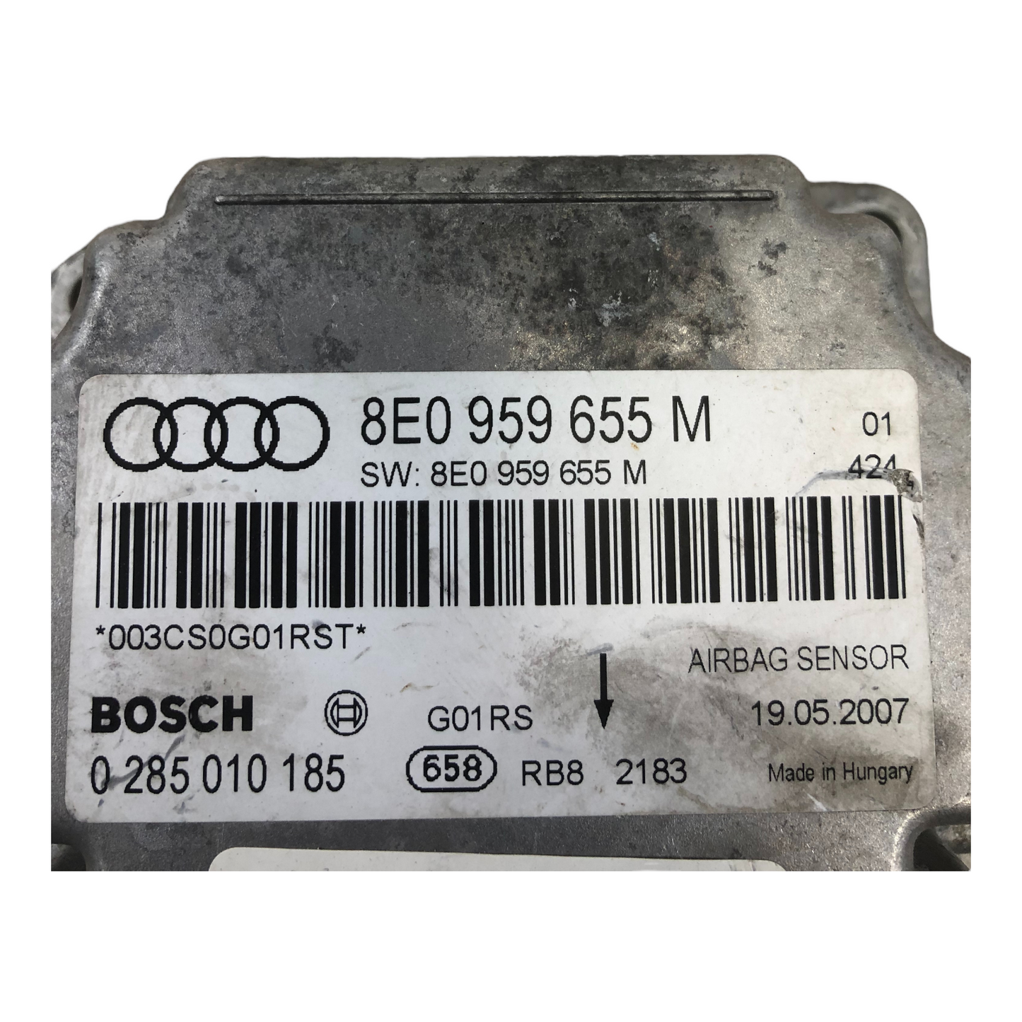 2008 AUDI A4 S4 B7 QUATTRO Airbag SRS Control Module UNIT 8E0959655M OEM