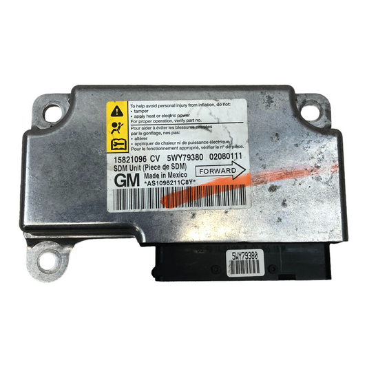 2008 - 2010 Chevrolet Malibu SRS Control Module Computer 15821096