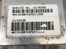 95 Buick Riviera Sunfire Aurora SRS Airbag Control Module 16176558 GM